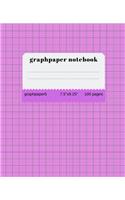 Graph Paper Notebook: graph paper 5 squares per inch: Math and Science Composition Notebook for Students