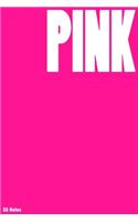 Pink color blank notebook