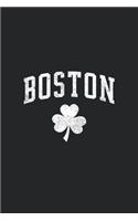 Boston Shamrock Clover Notebook