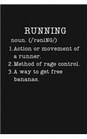 Running: Funny Gifts For Runners - Small Lined Writing Journal or Notebook (Card Alternative) (Definition, Humor)