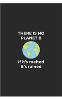 Planet B: Lined Paper Notebook 6x9 inches with 120 pages