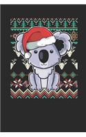 Christmas Sweater - Koala: Dotted Bullet Grid Notebook / Journal (6 X 9 -120 Pages) - Ugly Christmas Gift Idea