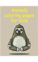 Animals coloring pages for kids: Fun, Easy, and Relaxing Coloring Pages for Animal Lovers