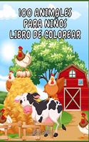 100 Animales Para Niños Libro de Colorear