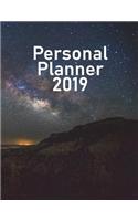 Personal Planner 2019: Organize, Plan, and Document Everything Easily - All Year Long With This Full Size (8.5 x 11 Inches) 2019 Notebook - Canyon At Sunrise