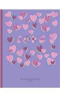 Manuscript Paper Notebook: Soft Cover, Lilac, 110 Pages 8.5x11, 12 Stave