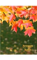 Sermon Notes: Journal/Notebook, Fall, For Women, Bible Study Journal; Church Notes; Sermon Notes; Devotional; Inspirational; Spiritual; Women's Bible Study; 120 p