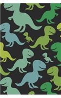 Dinosaurs: Blank Lined Writing Journal Notebook Diary 6x9