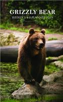 Grizzly Bear Weekly 5 X 8 Planner 2019: 12 Month Calendar
