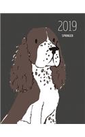 2019 Springer: Dated Weekly Planner with to Do Notes & Dog Quotes - Springer Brown White(93 Awesome Calendar Planners for Dog Owners Dark)