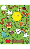 Giddy Garden Sketchbook: Jumbo Drawing Pad For Sketching, Doodling And Coloring
