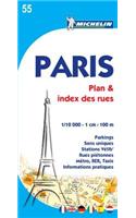 Paris Plan & Index des Rues Map: (Michelin City Map)