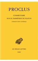 Proclus, Commentaire Sur Le Parmenide de Platon