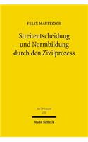 Streitentscheidung und Normbildung durch den Zivilprozess