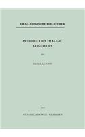 Introduction to Altaic Linguistics