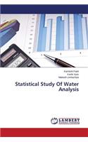 Statistical Study of Water Analysis