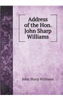 Address of the Hon. John Sharp Williams: (English)