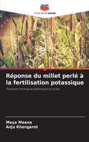 Réponse du millet perlé à la fertilisation potassique