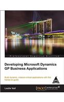 Developing Microsoft Dynamics GP Business Applications