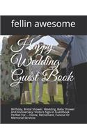 Happy Wedding Guest Book
