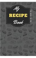 My Recipe Book To Write In