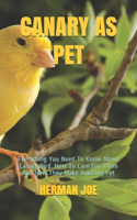 Canary as Pet