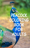 Peacock coloring book for adults