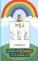 Handwriting & Alphabet Tracing Practice Book For Kids: Alphabet Tracing & Handwriting Practice workbook for kids: Preschool writing Workbook Ages 2-8.