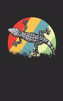 Geckos Retro: Graph Paper Notebook / Journal (6 X 9 - 5 Squares per inch - 120 Pages) - Gift Idea for Animal Lover And Gecko Fans