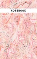 Notebook: Watercolor Marble Print (10) Cover Lined Paper Writing Notebook for School, Home & Office