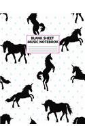 Blank Sheet Music Notebook