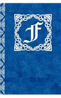 F Monogram Scottish Celtic Journal/Notebook