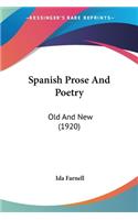 Spanish Prose And Poetry
