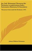 Joa. Guil. Weinmanni Thesaurus Rei Herbariae Locupletissimus Indice Systematico Illustratus Et Emendatus