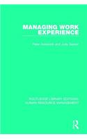 Managing Work Experience