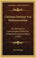 Christian Hofman Von Hofmanswaldau