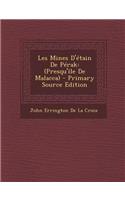Les Mines D'Etain de Perak: (Presqu'ile de Malacca) - Primary Source Edition