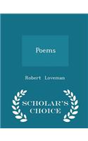 Poems - Scholar's Choice Edition: (English)