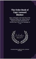 The Order Book of Capt. Leonard Bleeker
