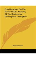 Considerations On The Mystic Phallic Anatomy Of The Rosicrucian Philosophers - Pamphlet