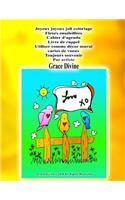 Joyeux joyeux joli coloriage Fleurs ensoleillées Cahier d'agenda Livre de rappel Utiliser comme décor mural cartes de voeux Toujours souvenir Par artiste Grace Divine