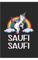 Saufi Saufi - Lustiges Besoffenes Einhorn