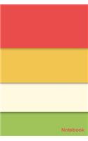 Notebook: Simple And Elegant eye pleasing colorful Notebook Colors: Cinnabar-Ronchi-Gin Fizz-Celery/Lined and numbred Notebook / Journal Gift, 120 Pages, 6x9,