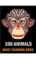 100 Animals Adult Coloring Book: Animals coloring book With Lions, Elephants, Owls, Horses, Dogs, Cats, and Many More! Stress Relieving Designs for Adults Relaxation Creative haven 