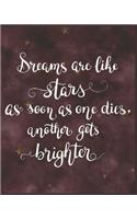 Dreams Are Like Stars as Soon as One Dies, Another Gets Brighter