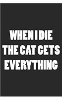 When I Die The Cat Gets Everything