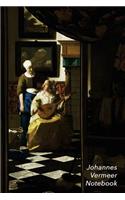 Johannes Vermeer Notebook: The Love Letter Journal - 100-Page Beautiful Lined Art Notebook - 6 X 9 Artsy Journal Notebook (Art Masterpieces)