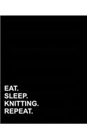 Eat Sleep Knitting Repeat: Blank Sheet Music for Guitar, 100 Blank Pages with Guitar Chord Boxes, Standard Staff & Tablature - Music Sheet Notebook / Music Staff Paper Noteboo(92 Blank Sheet Music for Guitar)