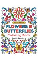 Doodle N Color Flowers & Butterflies: Coloring Book and Art Activities with 30 Exotic and Charming Illustrations of Butterflies and Flower Patterns