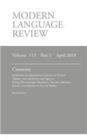 Modern Language Review (113